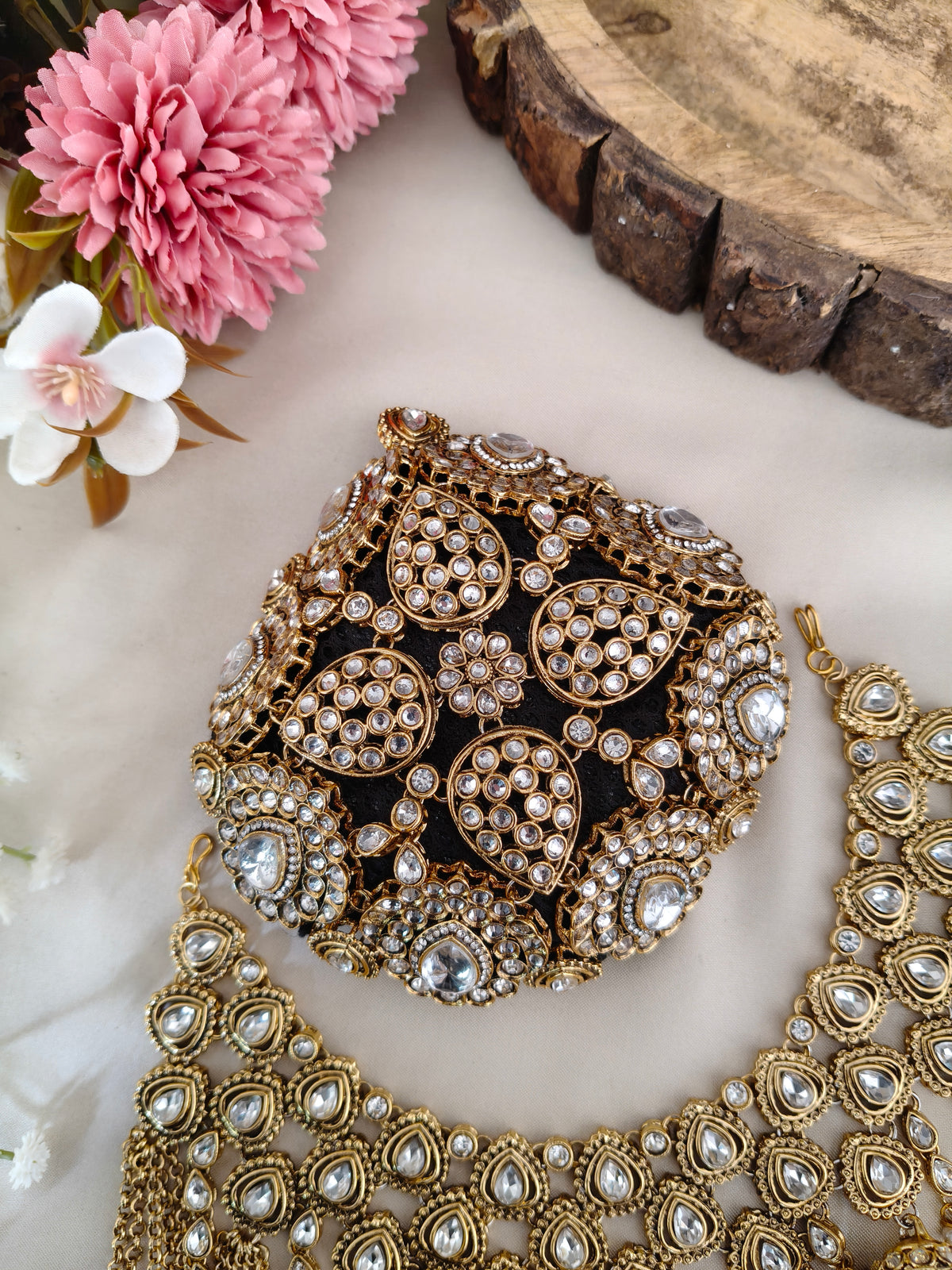 Rajwadi Hair Bun & Kalire