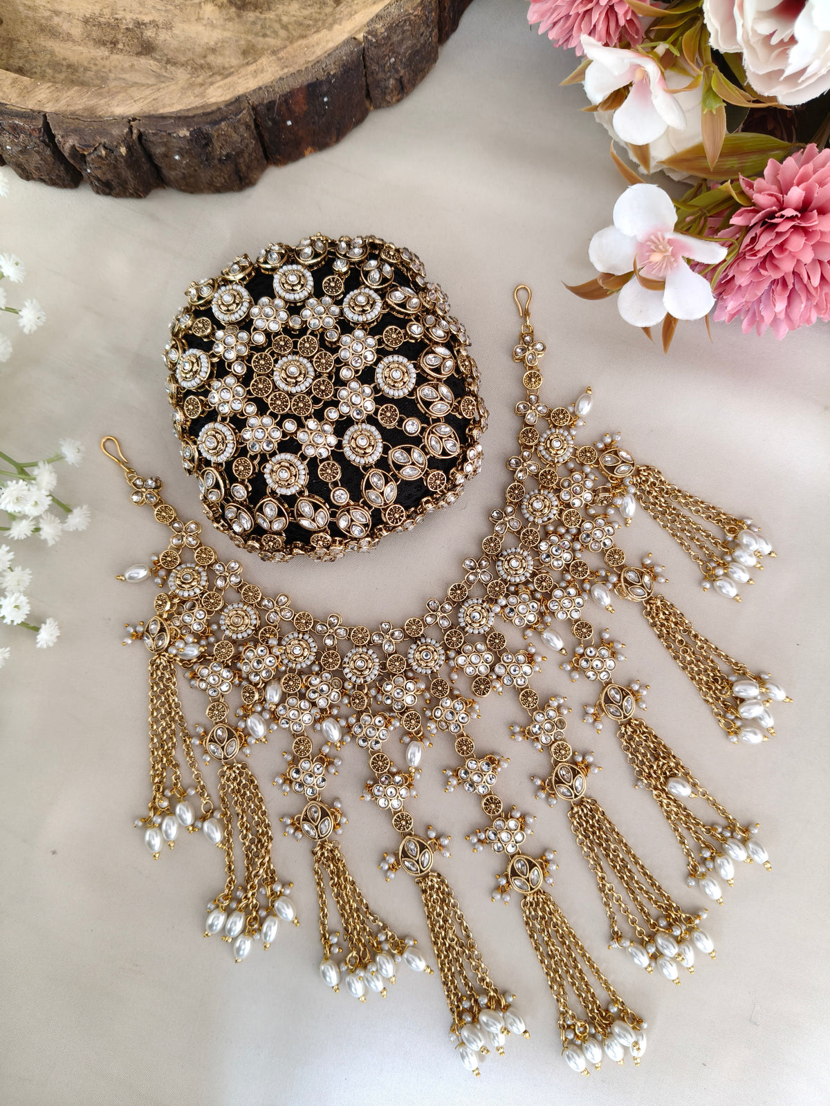 Bridal Glam Bun & Kalire