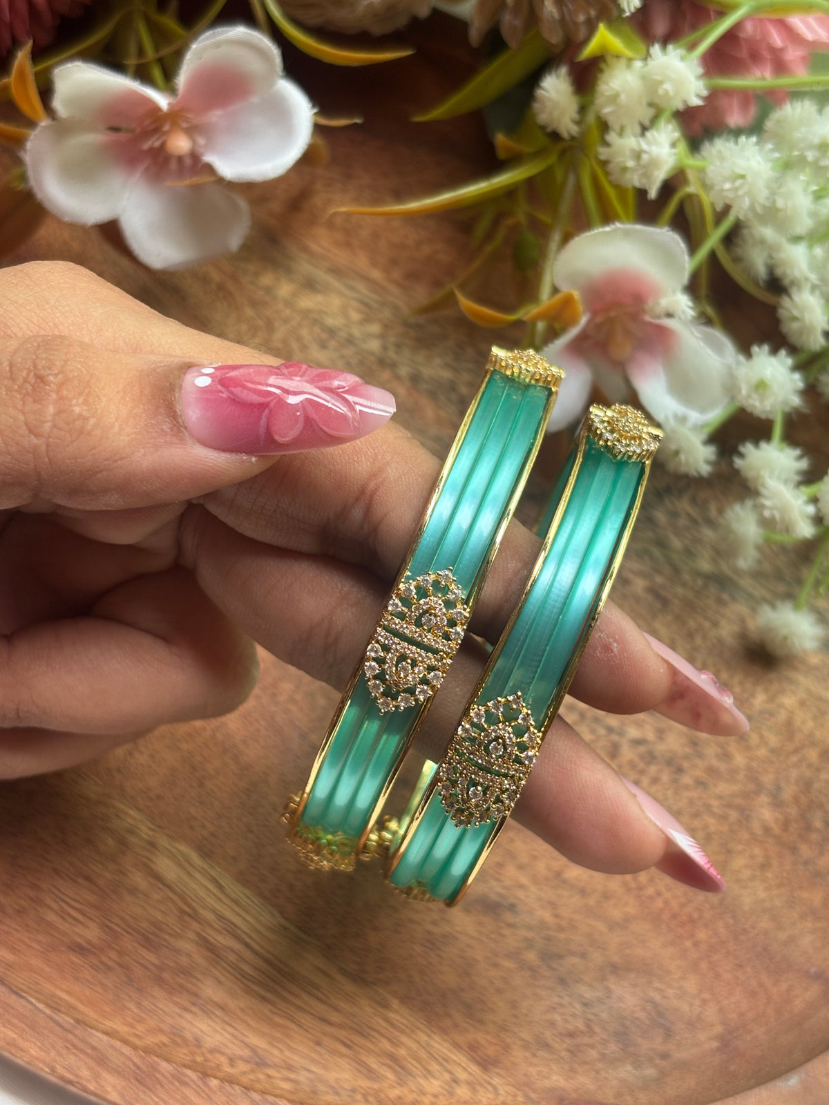 Interchangeable bangle set C (72 bangles + 2 kadas)