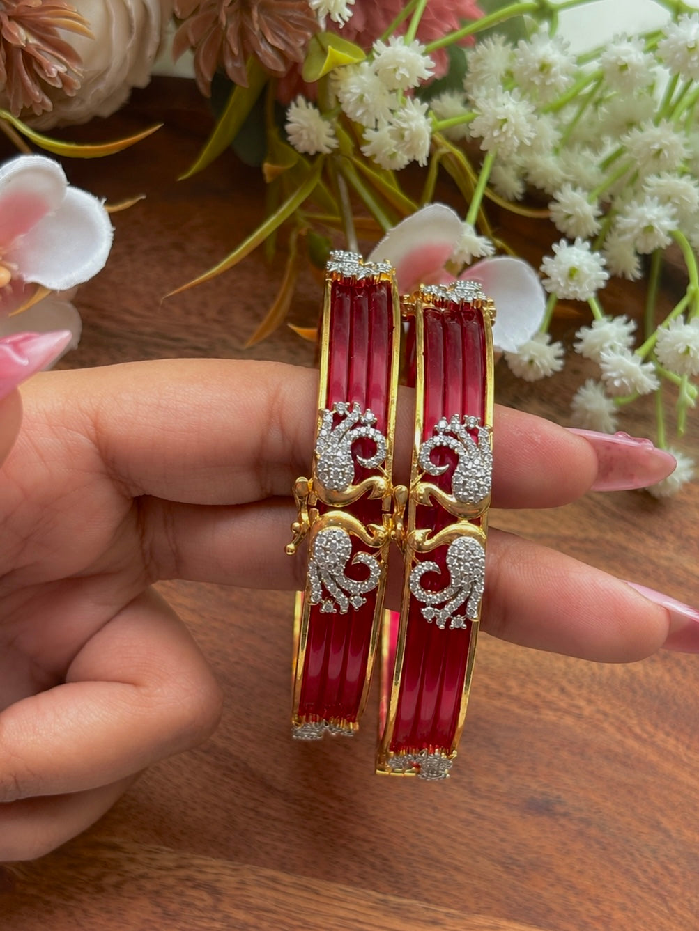 Interchangeable bangle set D( 72 bangles + 2 kadas )