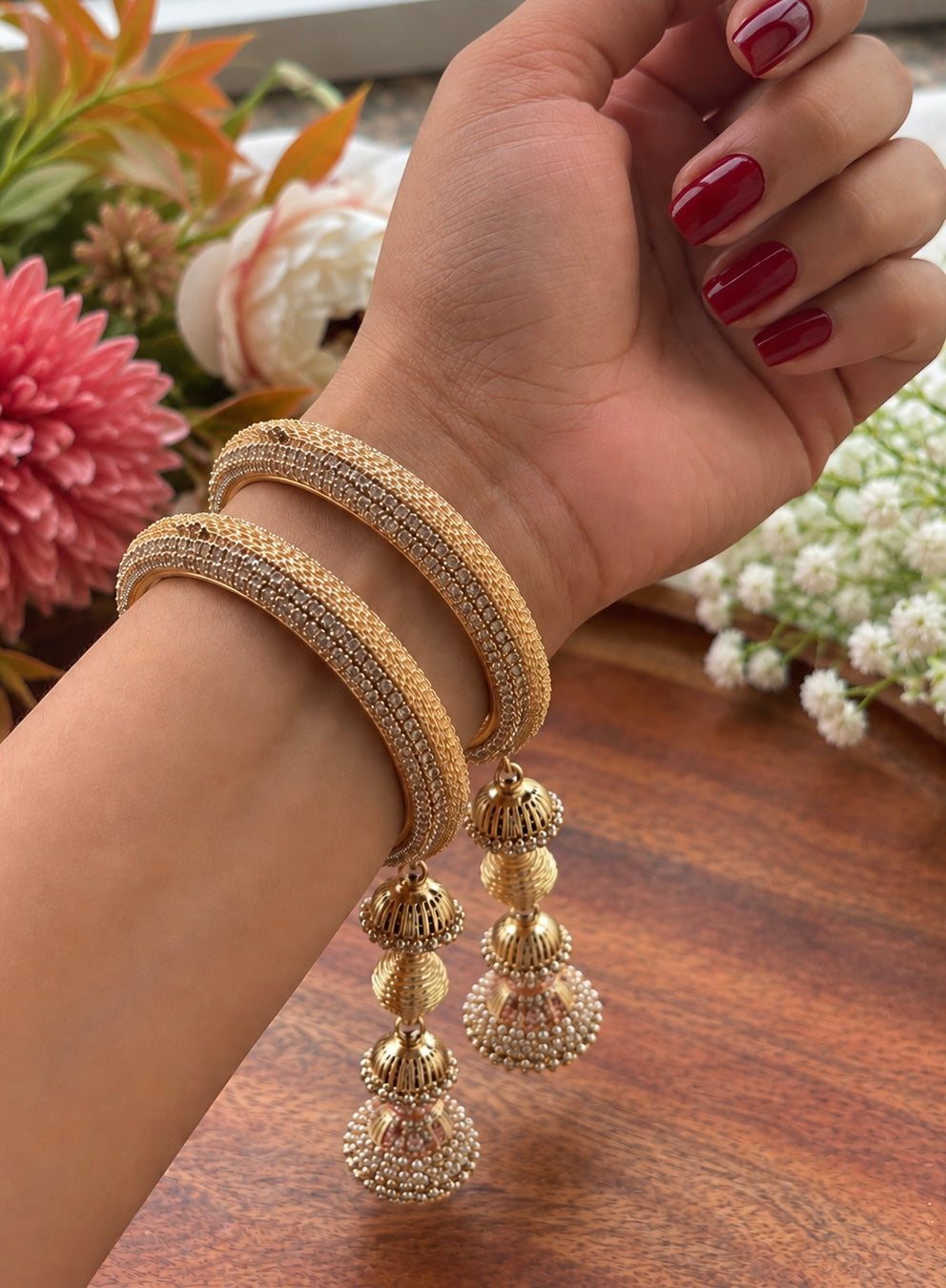 Regale Latkan Bangles(Set Of Two)