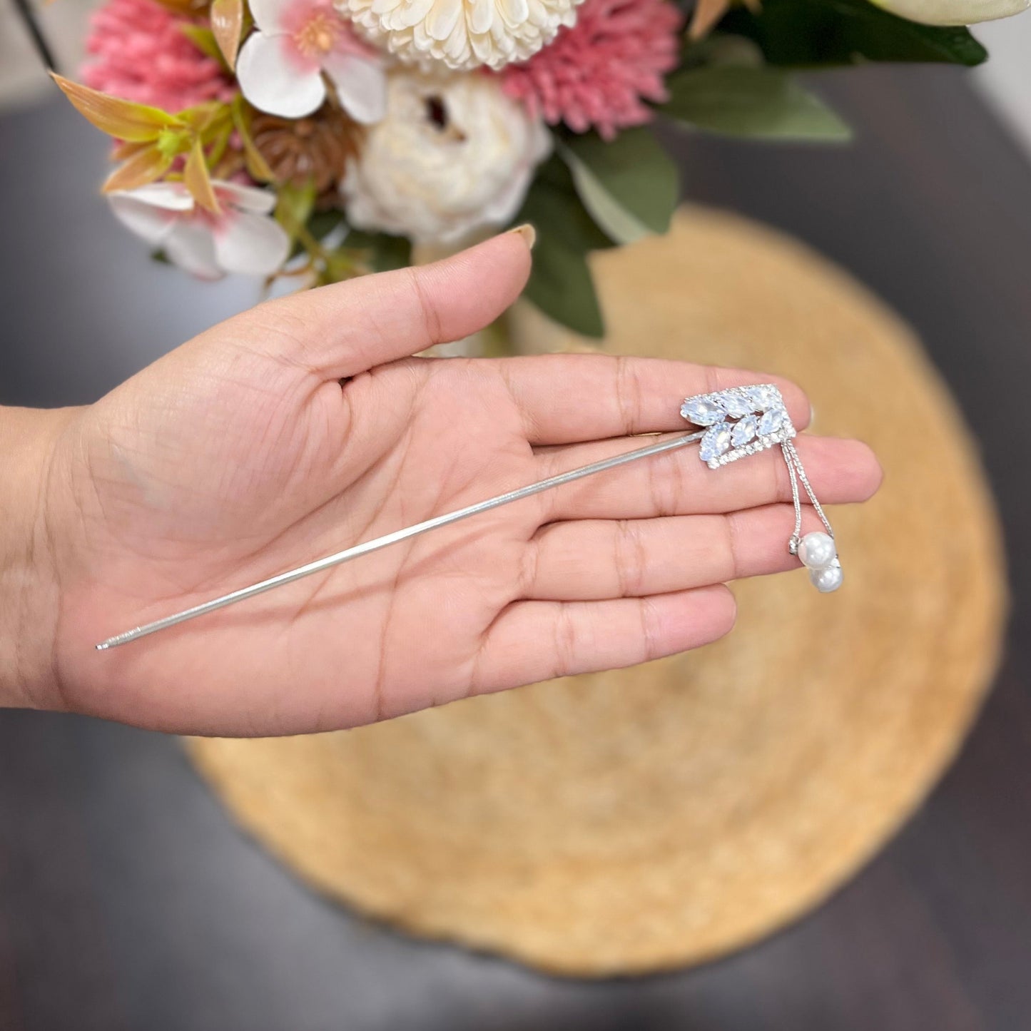 Small SILVER Bun (metal)