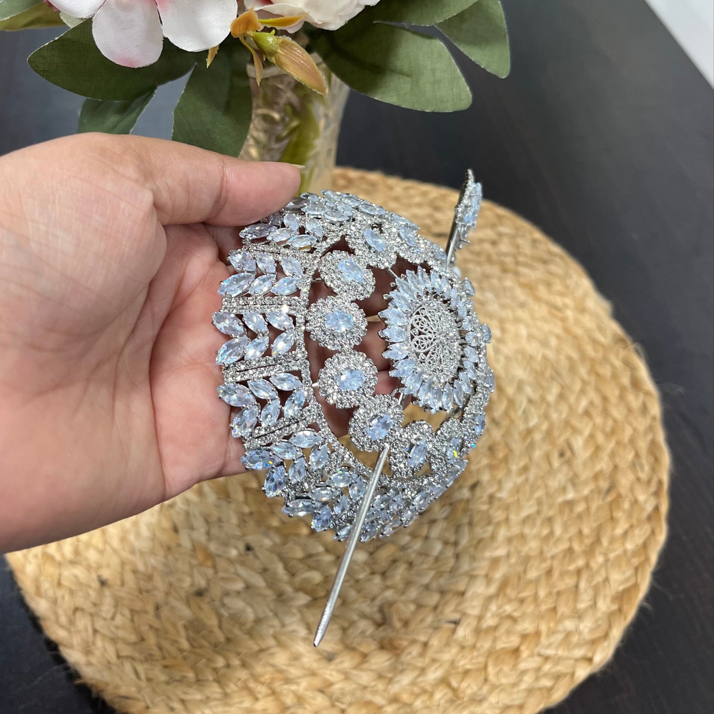 Small SILVER Bun (metal)