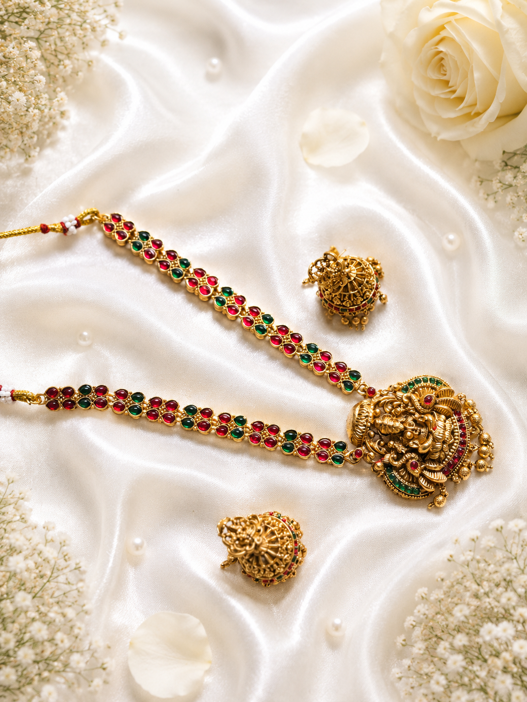 Mahalakshmi Kemp Jewellery Set