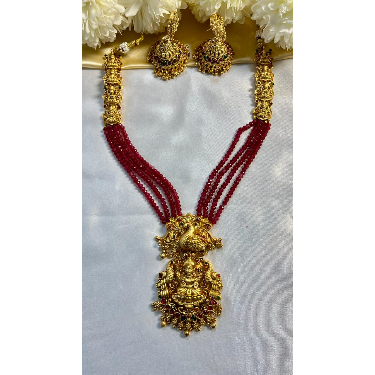 Lakshmi Antique Haram (Maroon)