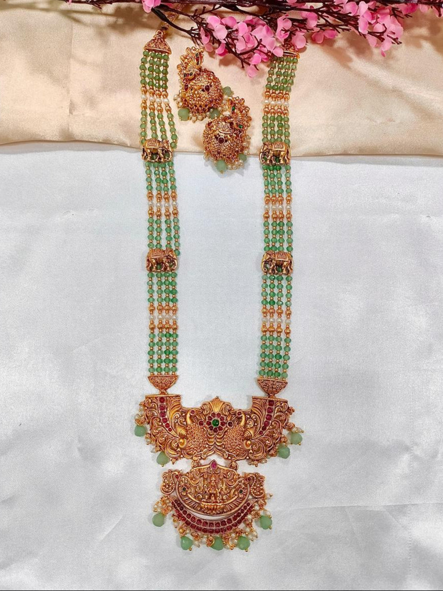 Lakshmi Large Haram (Green)