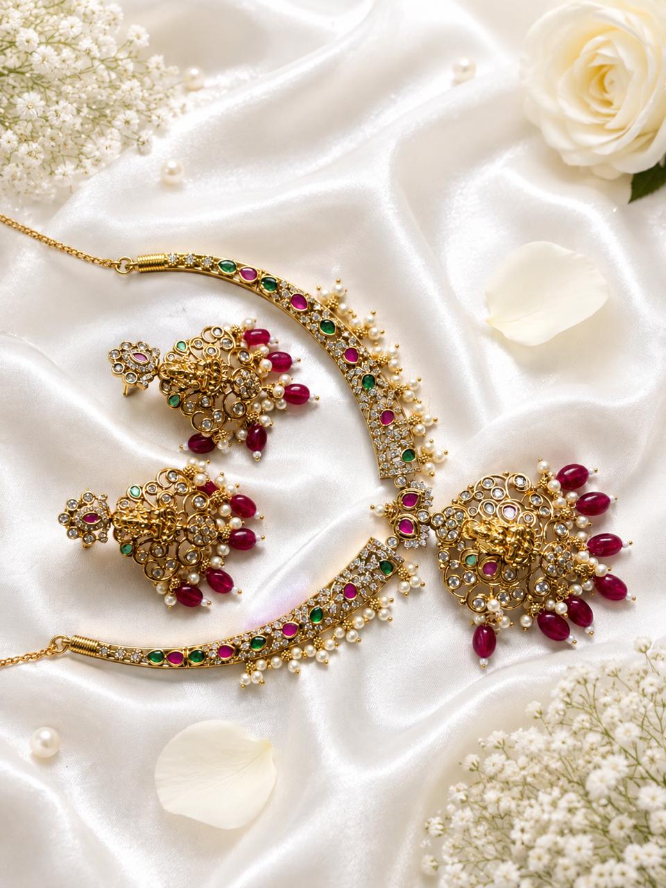 TEMPLE PINK NECKLACE