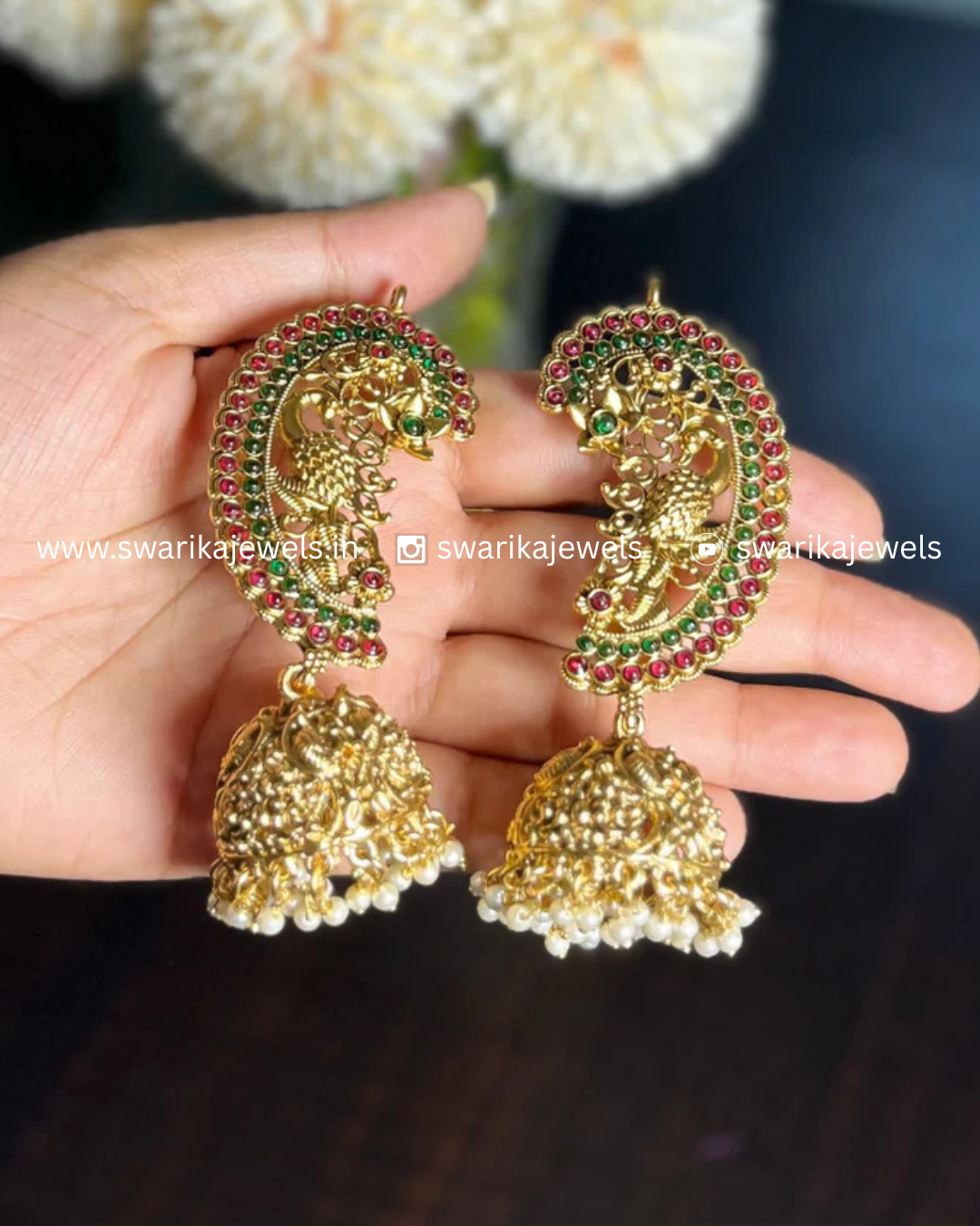 Ear Cuff Kemp Peacock