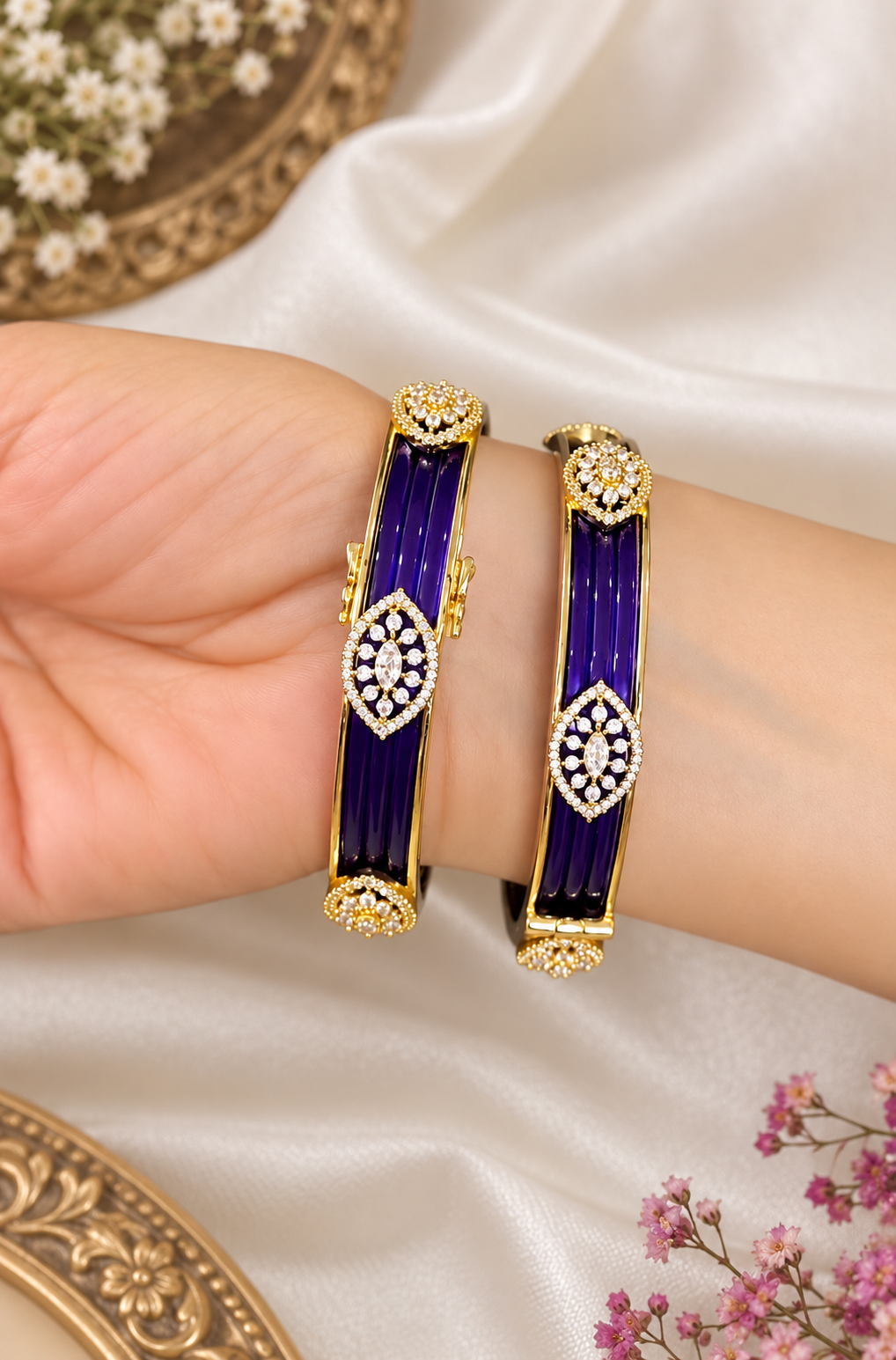 Interchangeable bangles A(72 bangles + 2 kadas)