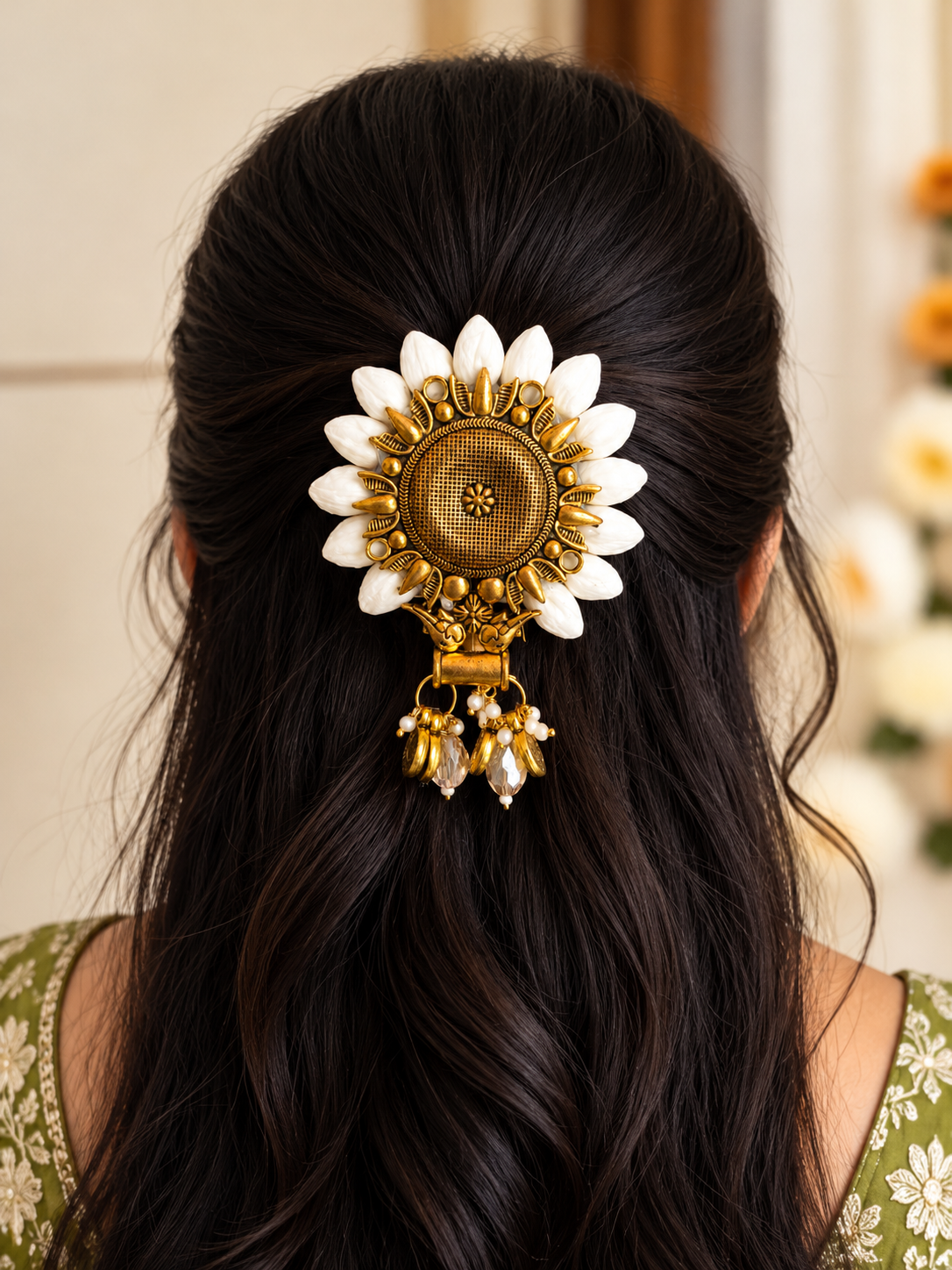 Gold surya pin 2