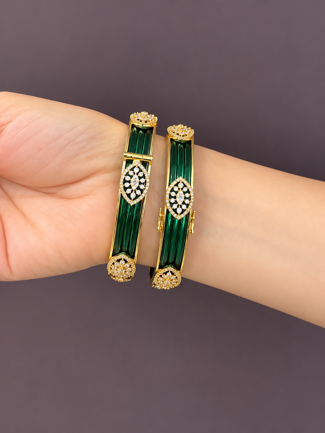 Interchangeable bangles A(72 bangles + 2 kadas)