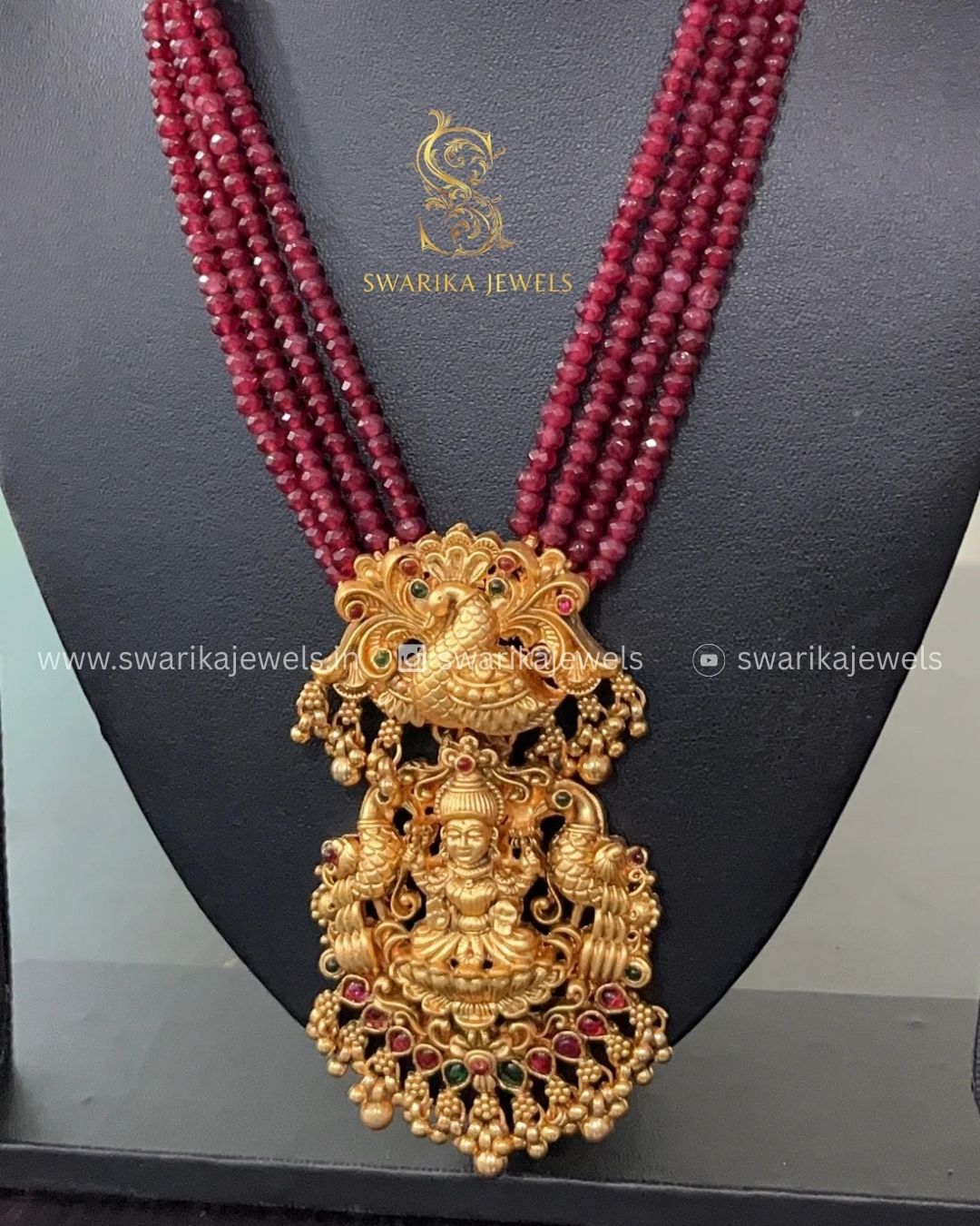 Lakshmi Antique Haram (Maroon)