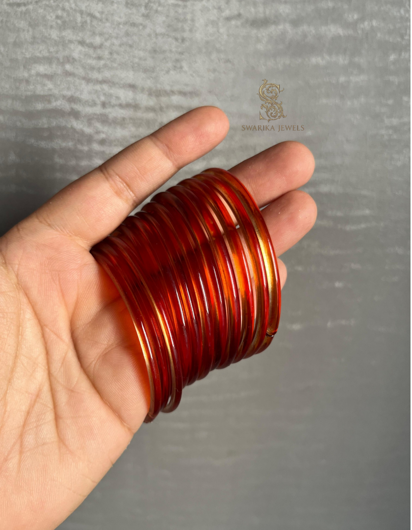 Jelly Bangles (Orange) 12 Bangles