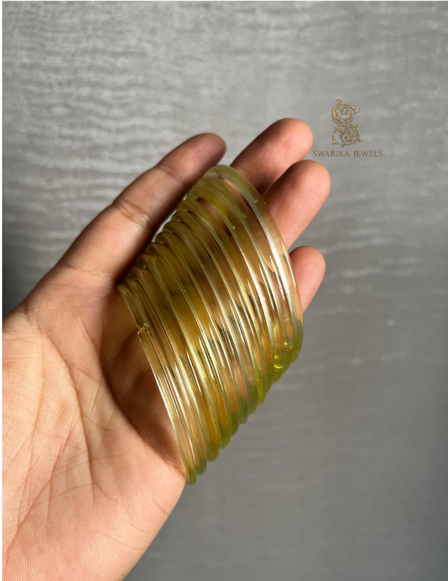 Jelly Bangles (Light Green) 12 Bangles