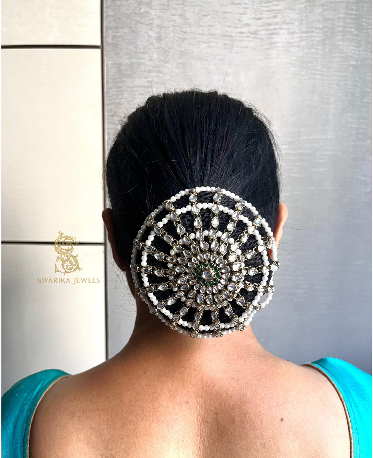 Green Elastic Bun (detachable)