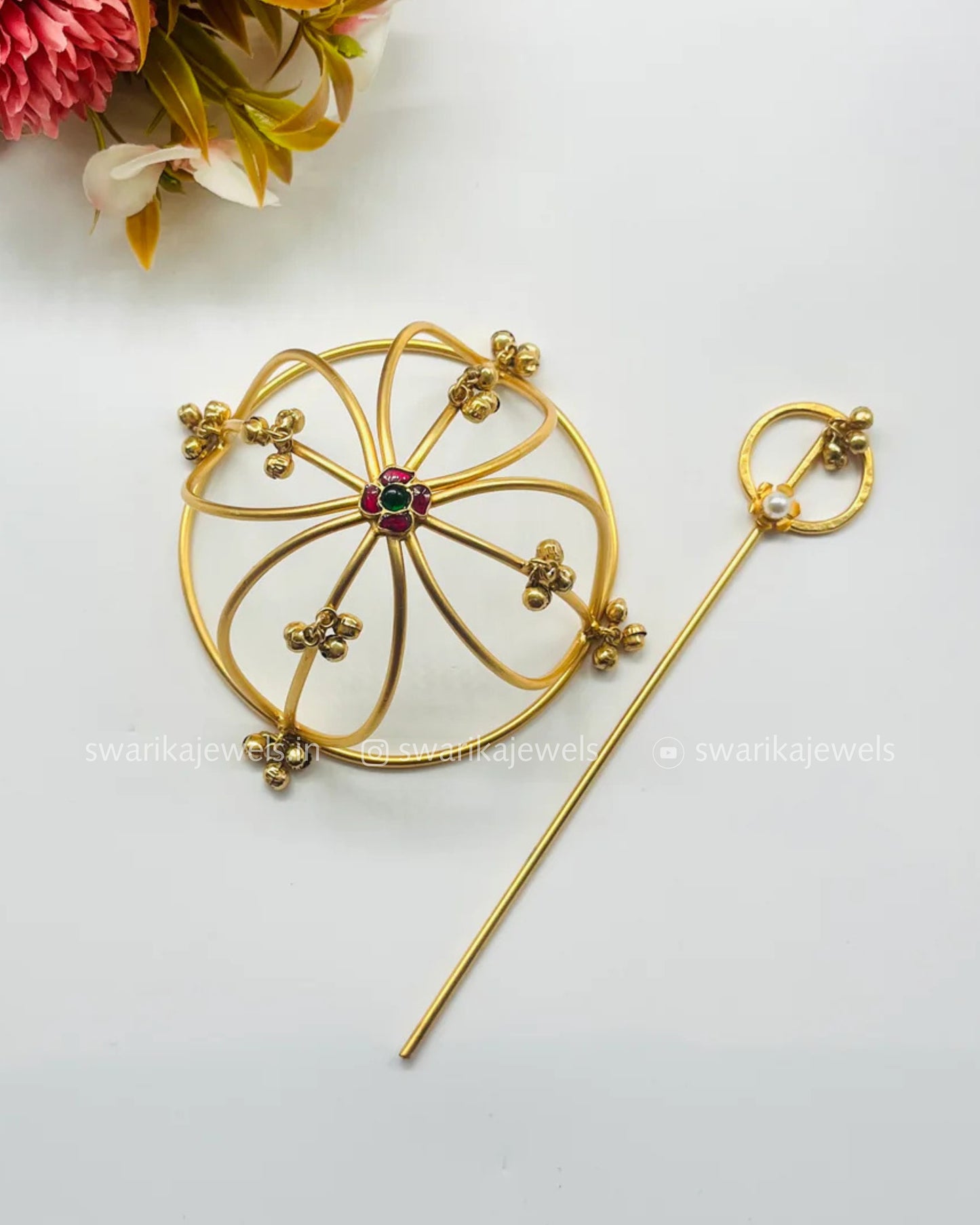 Rajwadi Gold Bun Ghungroo (metal)