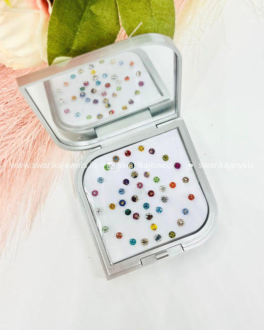 Round multicoloured bindi