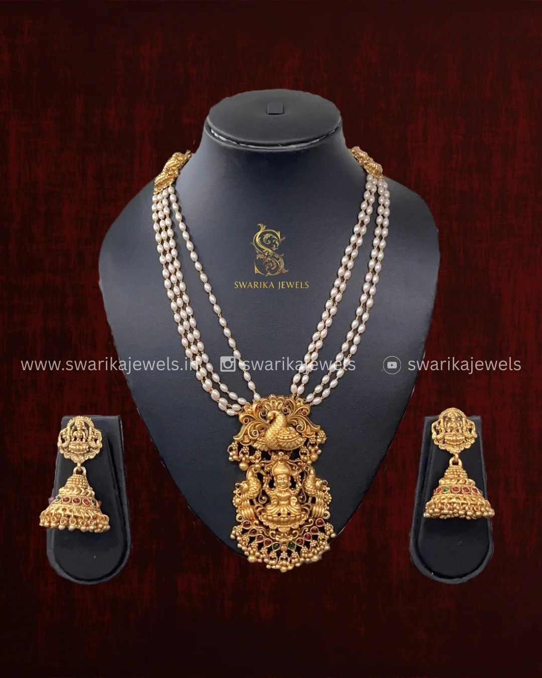 Lakshmi Antique Haram (White)